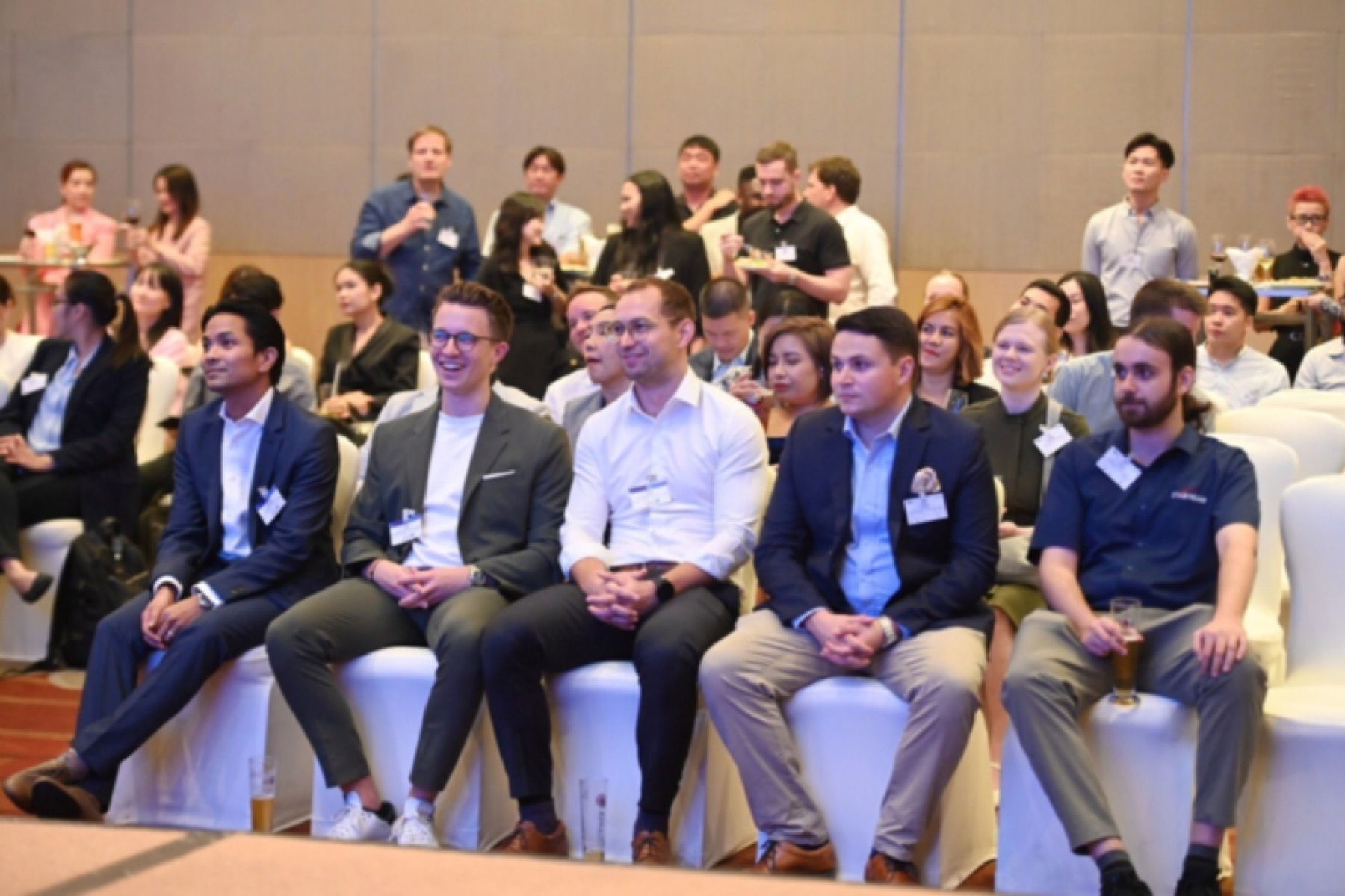 Audience listening to speaker