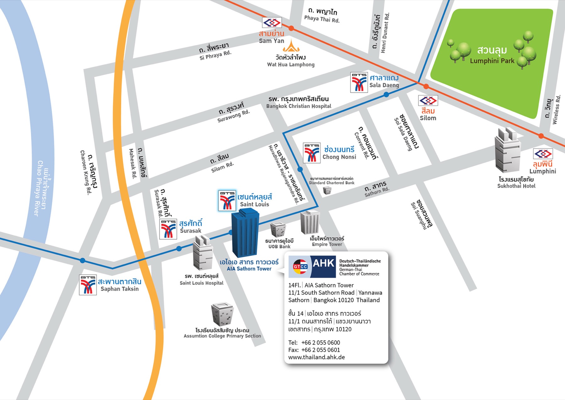 Location of AHK Thailand